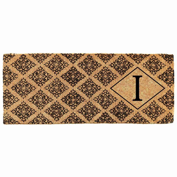 Calloway Mills Monogram Door Mat, Black, Natural, 18 in W x 46 in L 103331846I - main